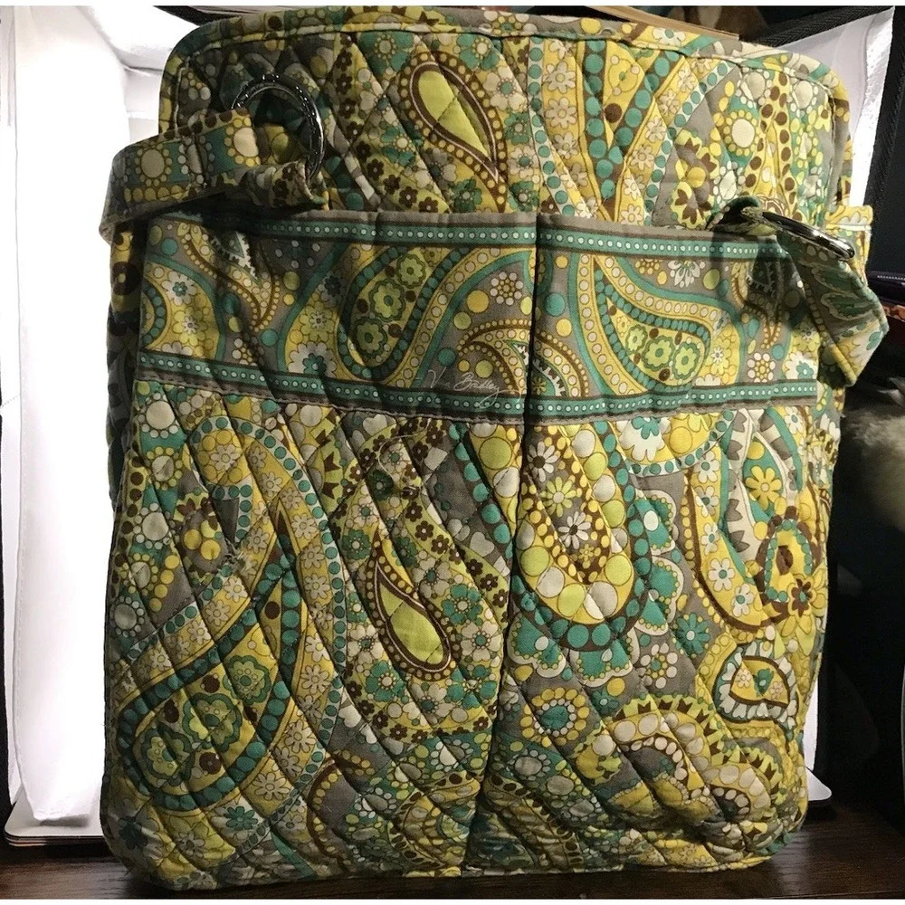 Vera Bradley‎ Campus Tote In Lemon Parfait Retired
